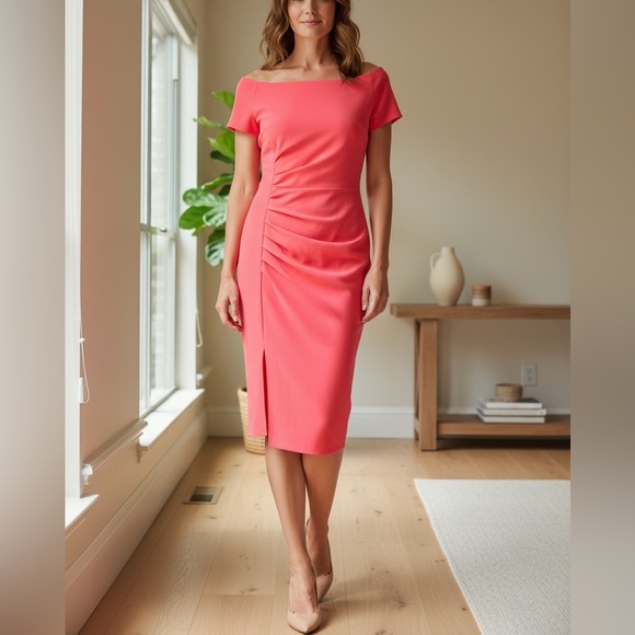 Chiara Boni Dresses & Skirts - NWT $695 Chiara Boni La Petite Robe Devis Dress in Pink Red Sz 8